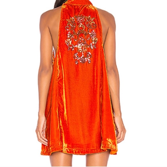 Free People | Jill’s Orange Swing Dress - Picture 2 of 8